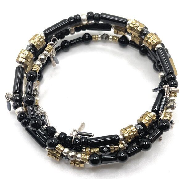 B3329 Retired Silpada Nightfall Wrap Bracelet - Picture 1 of 2